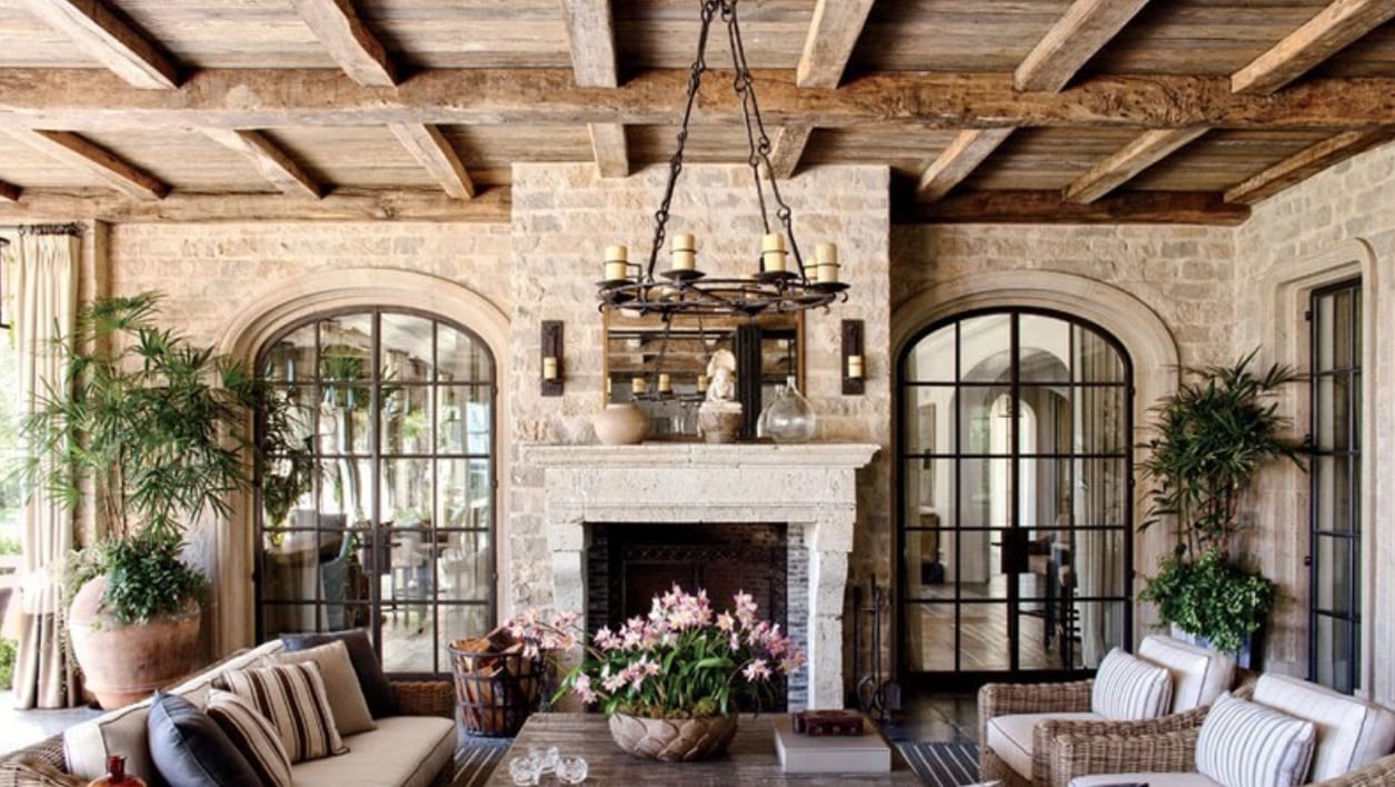 The Living Room in Tom Brady's New Home