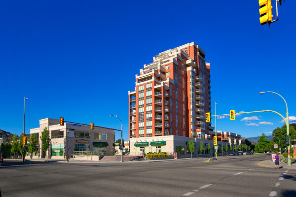 centuria condo building against blue sky